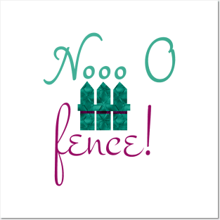 No offense - and no fence at all DIY Wordgame for smart people Posters and Art